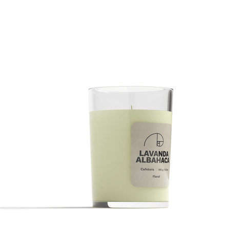 Vela Aromática - Lavanda con Albahaca
